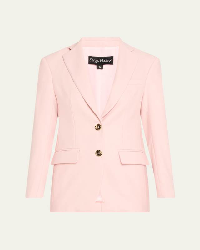 Single-Breasted Wool Blazer